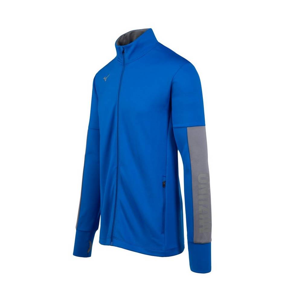 Mizuno Alpha Quest Férfi Jacke Királykék OZS435286